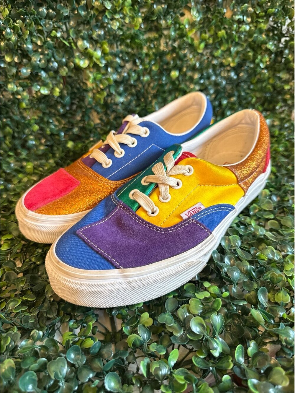 Vans Era Pride Patchwork Low-Top Sneakers Womens 6.5 Mens 5